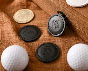 Custom Leather Golf Ball Markers-with custom,perfect for a personalized gift for your father,husband or brother TH10 898203