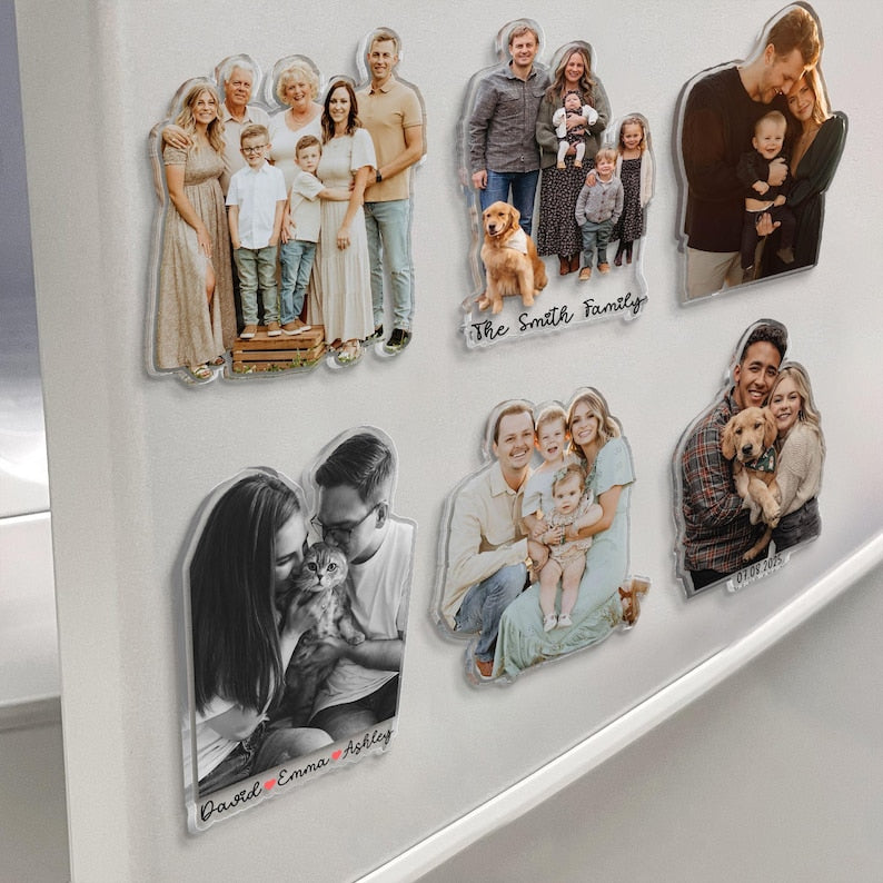 Custom Photo Family Personalized Acrylic Fridge Magnet Family Gift HA75 897910