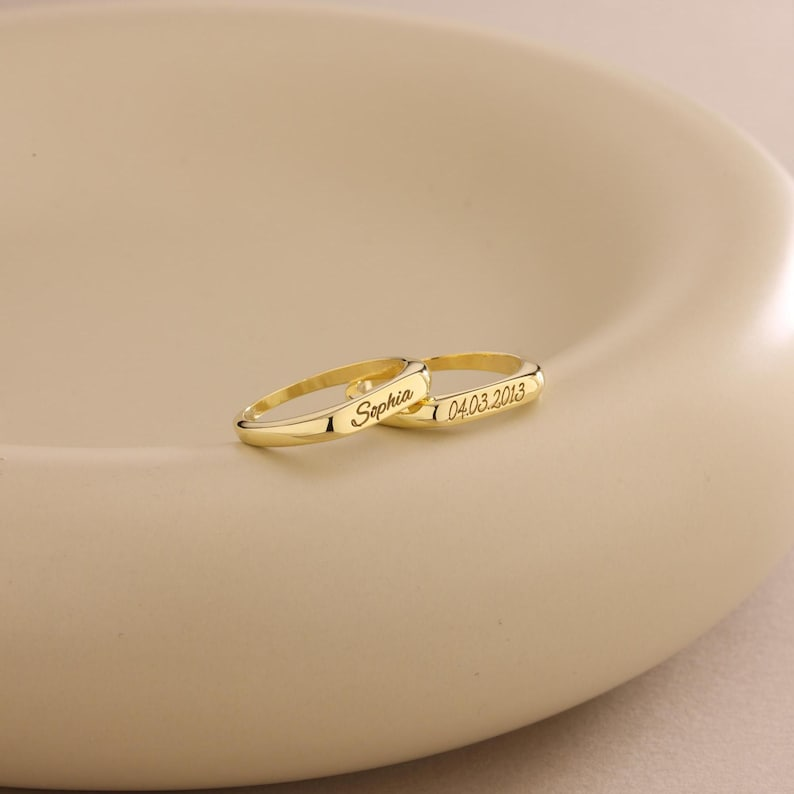 Personalized Custom Name Ring, Engraved Ring, Name Jewelry, Ring for Women, Gift For Her TH10 169411