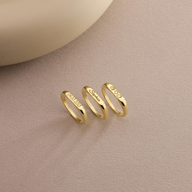 Personalized Custom Name Ring, Engraved Ring, Name Jewelry, Ring for Women, Gift For Her TH10 169411