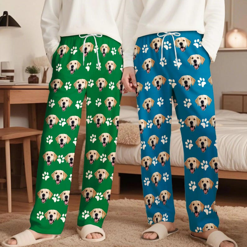 Custom Face Photo With Heart Icon Pajamas Pants TH10 898817