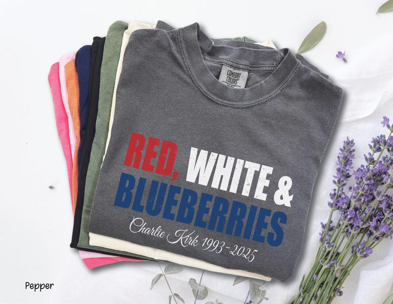 Red White & Blueberries Charlie Kirk 1993-2025 Comfort Shirt TH10 896229
