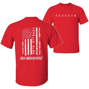 Charlie Kirk Freedom Graphic, A True American Patriot US Flag Shirt TH10 896203