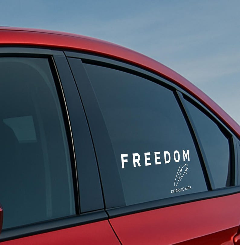 Freedom Charlie Kirk Decal Sticker TH10 64539