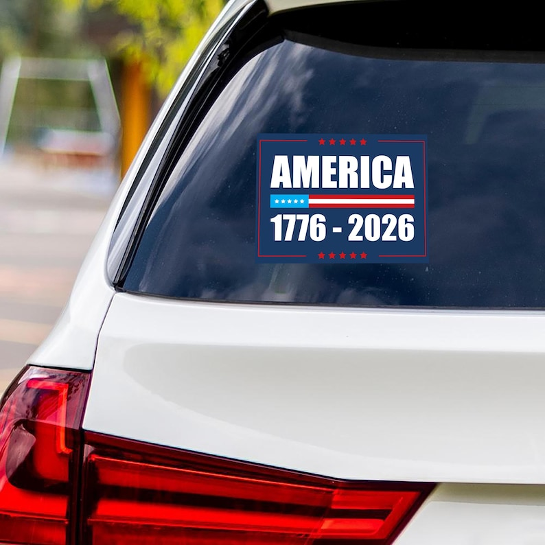 America 1776-2026 Car Window Decal Sticker TH10 896755