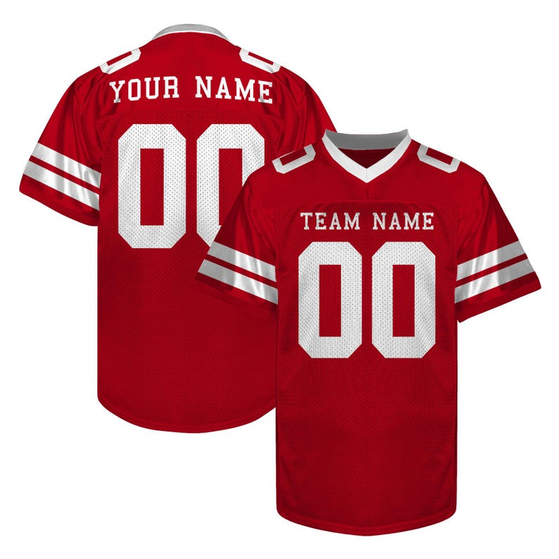 Personalized Team Name & Number Football Jersey Shirt TH10 898483