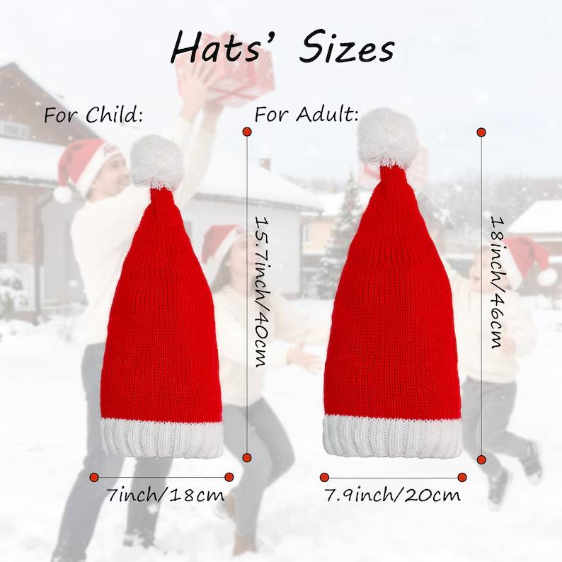 Personalized Name Knit Santa Hat - Christmas Gift For Family HO82 903888
