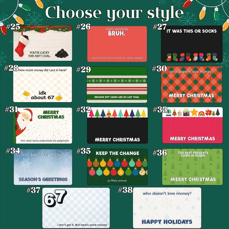 Personalized Cute And Funny Money Holder Card TH10 898015