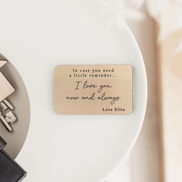 Personalized I Love You Now And Always Wallet Card Accessories For Men, Boyfriend Gift, Valentine's Day Gift TH10 898587