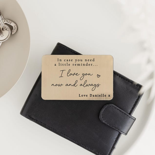 Personalized I Love You Now And Always Wallet Card Accessories For Men, Boyfriend Gift, Valentine's Day Gift TH10 898587