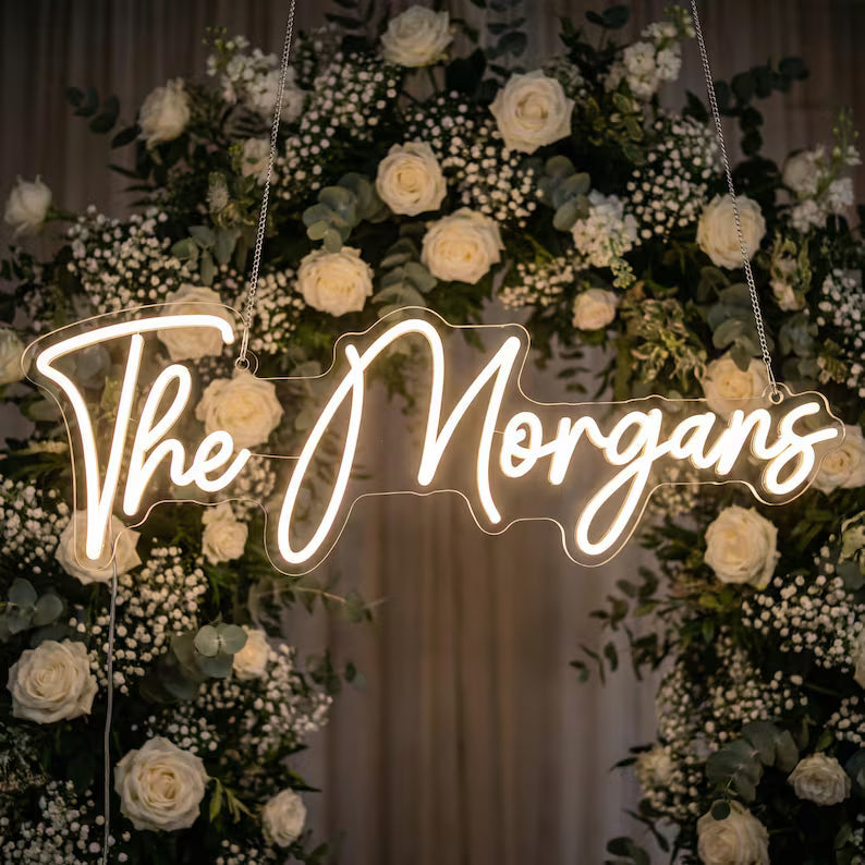 Personalized Family Name Wedding LED Neon Sign - Birthday Gift, Wall Art, Bridesmaids Gifts HO82 902970