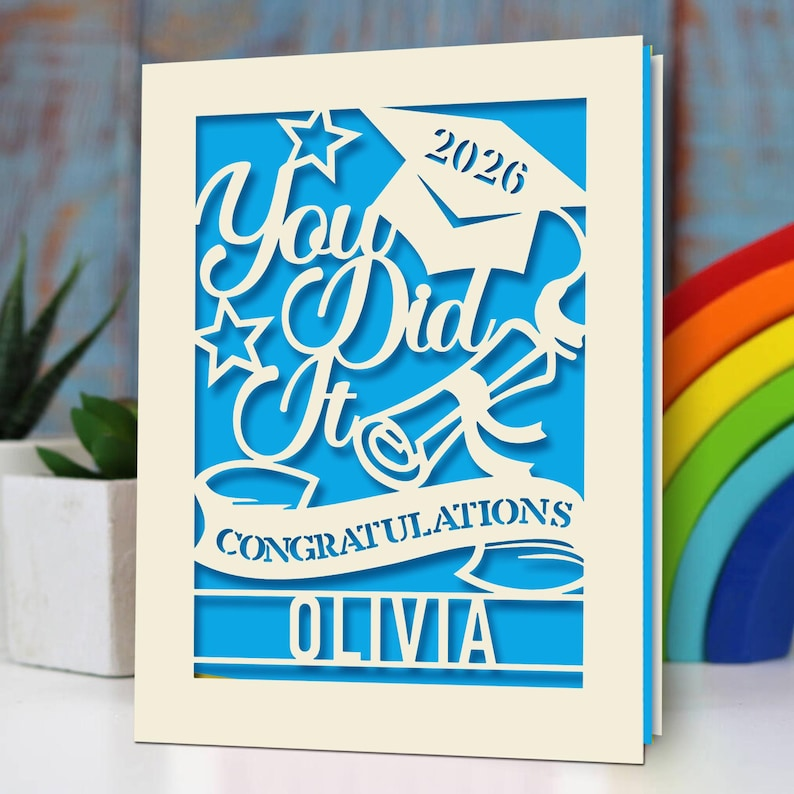Personalized Graduation Cards for Graduates Students Friends Congratulation Class of 2026 Greeting Card TH10 169099