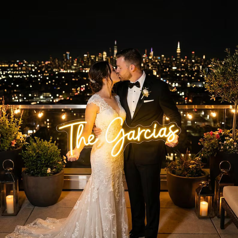 Personalized Family Name Wedding LED Neon Sign - Birthday Gift, Wall Art, Bridesmaids Gifts HO82 902970