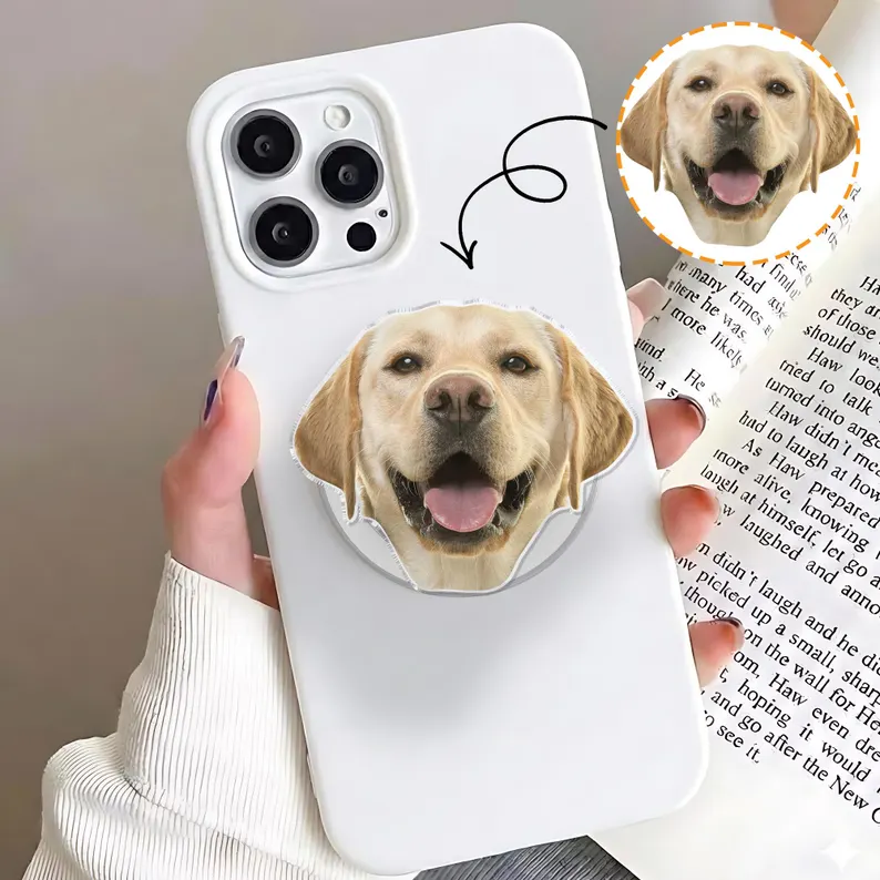 Custom Photo Phone Griptok For Dog Cat Lover TH10 169631