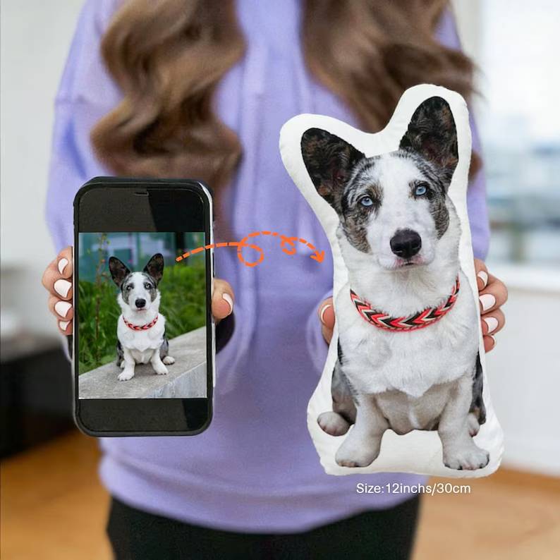 Custom Dog Cat Photo Custom Shaped Pillow - Pet Memorial Gift for Pet Lovers HO82 903834