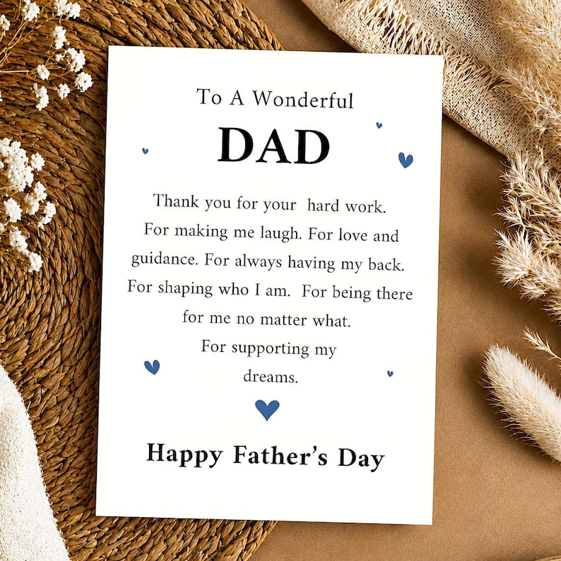 Gift Card For Father's Day