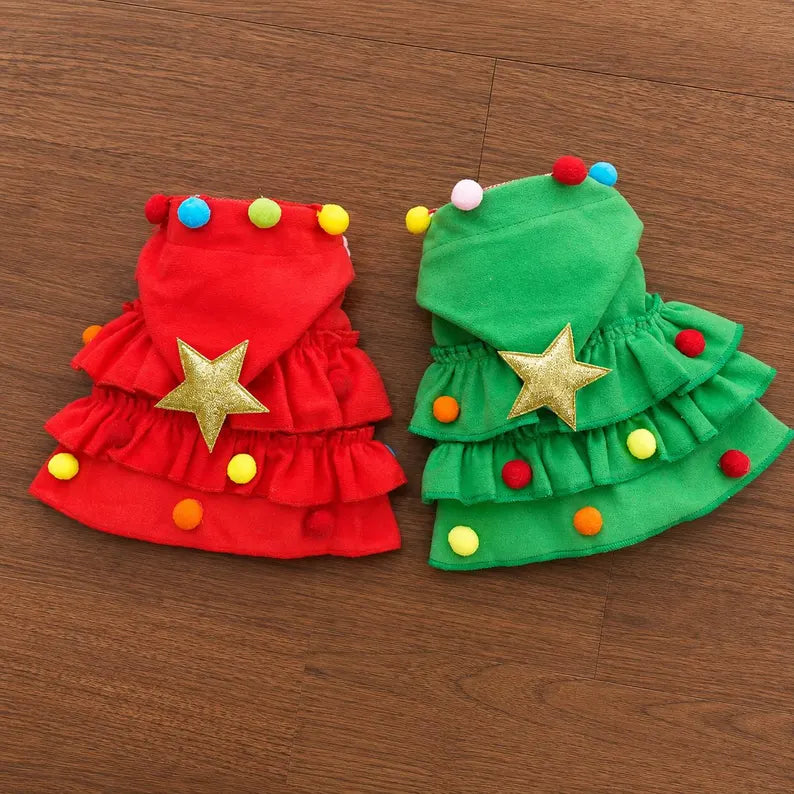 Personalized Pet Christmas Cape, Dog Holiday Cape, Embroidered Pet Name Cloak, Christmas Dog Outfit, Dog Mom Gift HO82 903776