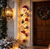Christmas Lighted Door Hanger - Snowman Christmas Decor HO82 903760