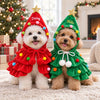 Personalized Pet Christmas Cape, Dog Holiday Cape, Embroidered Pet Name Cloak, Christmas Dog Outfit, Dog Mom Gift HO82 903776
