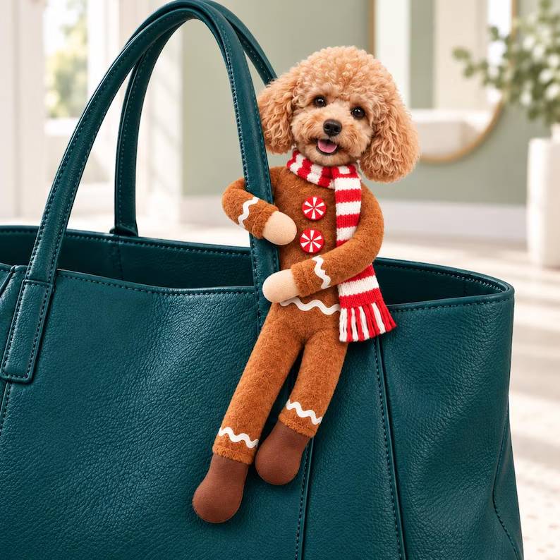 Custom My Merry Pup Mini Poseable Doll - Christmas Gifts For Family, Dog Lovers HO82 904332