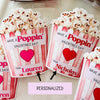 Custom Name Valentine Popcorn Sticker, Gift For Couple, Valentine's Day HO82 901174