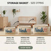 Personalized Embroidery Baby Storage Basket – Baby Shower Gift Knitted Wire Art HO82 903014