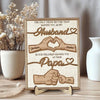 The Only Thing Having You As My Husband Family Hands - Personalized 2-Layered Wooden Plaque - Father's Day Gift For Husband HO82 902548