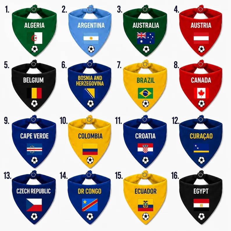 Personalized Dog & Cat Soccer Bandana HO82 902952