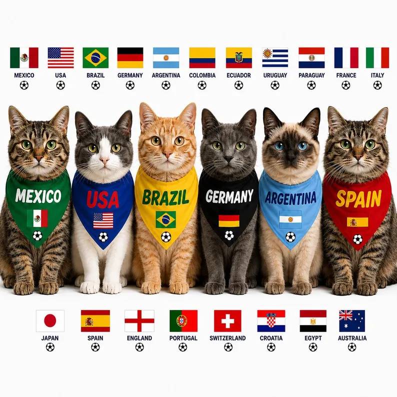 Personalized Dog & Cat Soccer Bandana HO82 902952