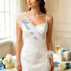 Personalized Text Bride to Be Embroidered Lace Sash - Elegant Wedding & Bachelorette Party Shoulder Sash HO82 904106