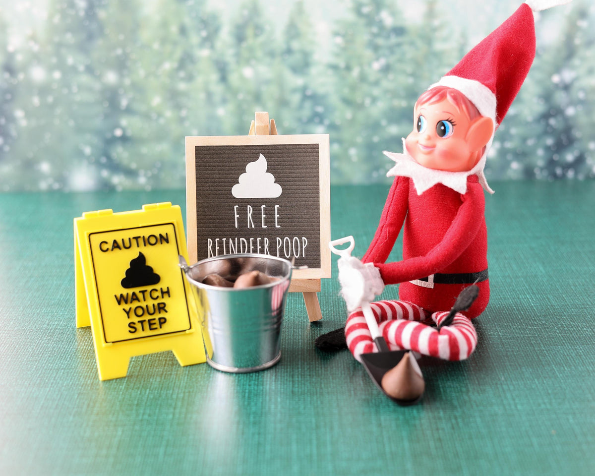 Elf Reindeer Poop Props