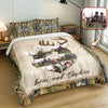 Custom Photo Hunter Couple Quilt Bedding Set Gift For Couple, Husband, Wife TH10 896725