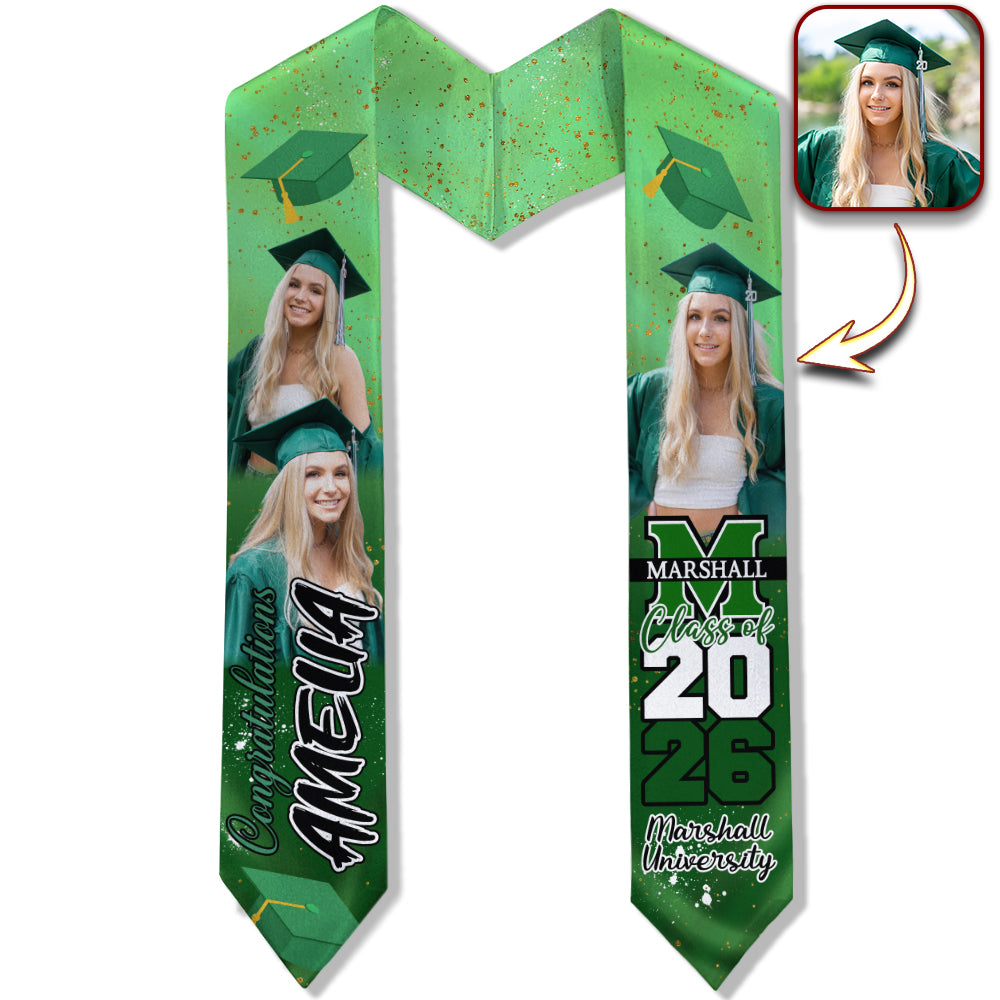 Custom Photo Class Of 2026 Personalized Graduation Stoles HA75 898888