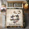Custom Photo Hunter Couple Quilt Bedding Set Gift For Couple, Husband, Wife TH10 896725