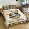 Custom Photo Hunter Couple Quilt Bedding Set Gift For Couple, Husband, Wife TH10 896725