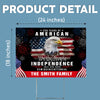 Custom Family Name America 250th Anniversary We The People Eagle Yard Sign CH07 899080