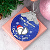 Baby Expecting See You In 2026 - Personalized Metal Top Glass Ornament For Christmas LM32 893975