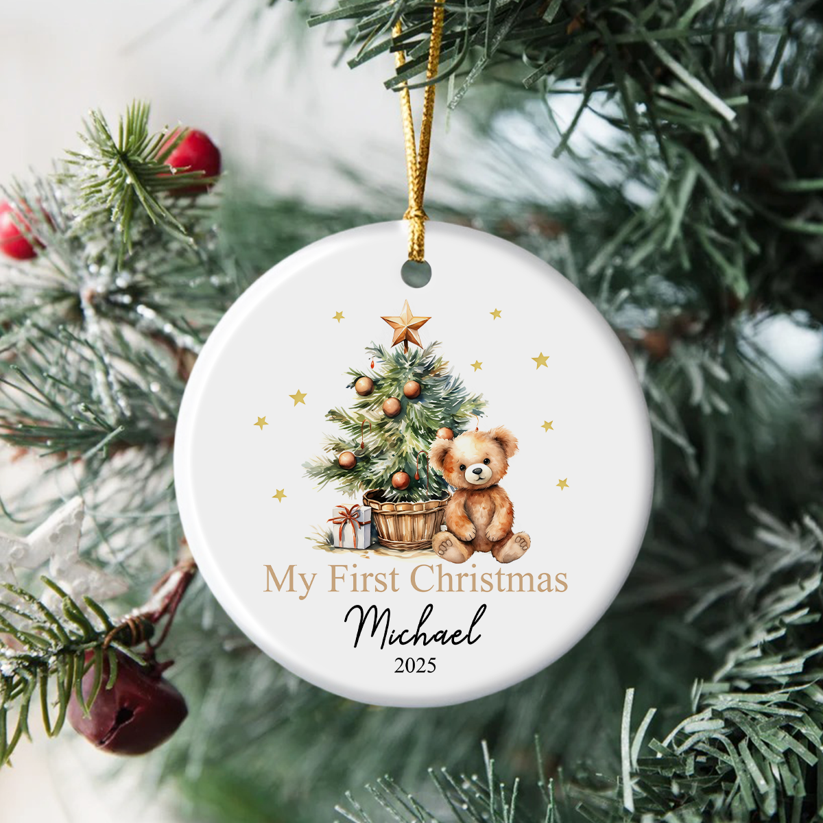 Baby's First Christmas - Personalized Ceramic Ornament LM32 895083