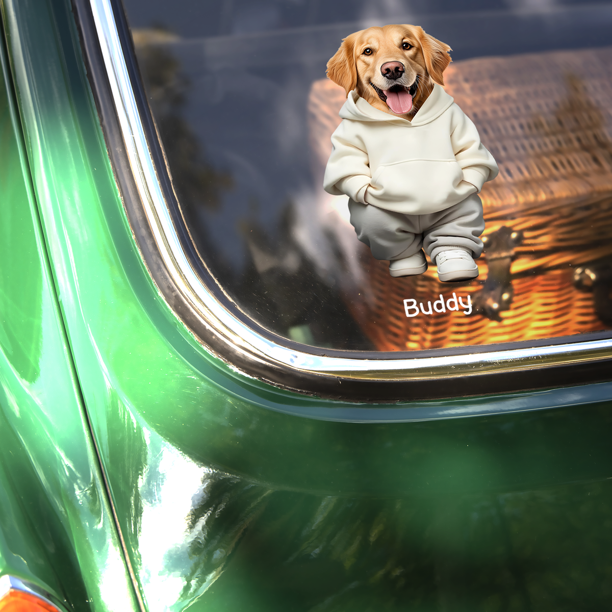 Custom Face Cute Dog Car Window Decal Sticker For Dog Dad Dog Mom CH07 895500