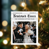 Custom Photo Newlywed Times Wedding Newspaper Couple Personalized Acrylic Ornament HA75 898410