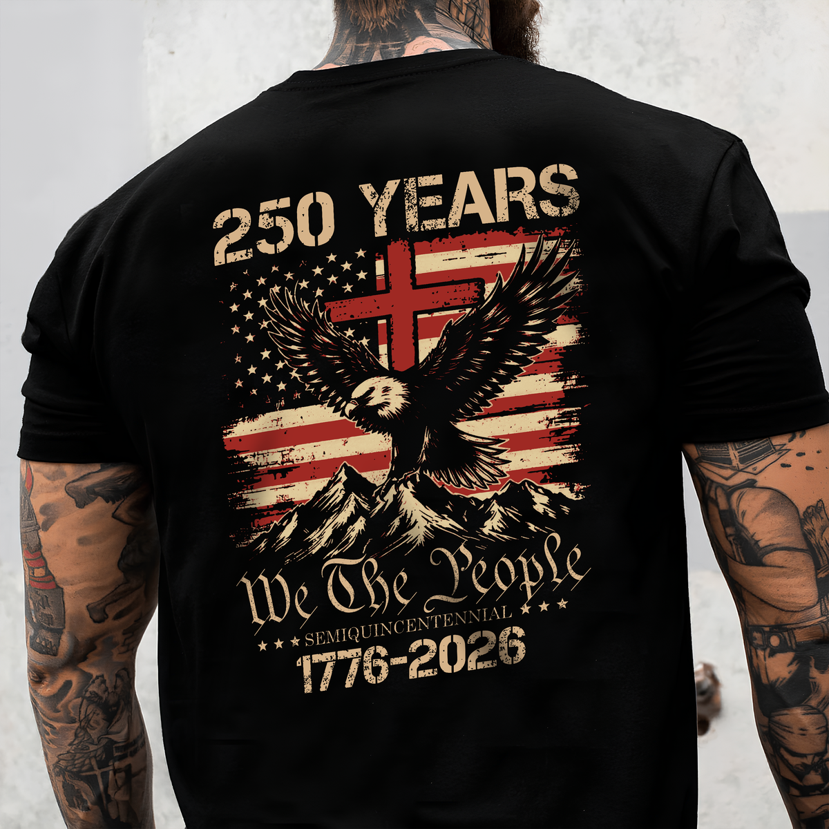 250 Years We The People Patriot Backside Shirt HA75 920164