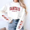Personalized Santa's Favorite Sleeve Printed Sweatshirt TH10 896523