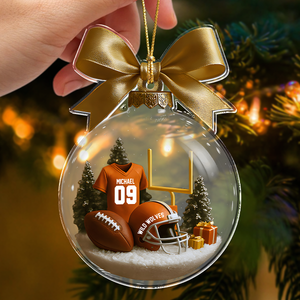 Personalized Football Transparent Acrylic Ornament Gift For Football Lovers CH07 899468