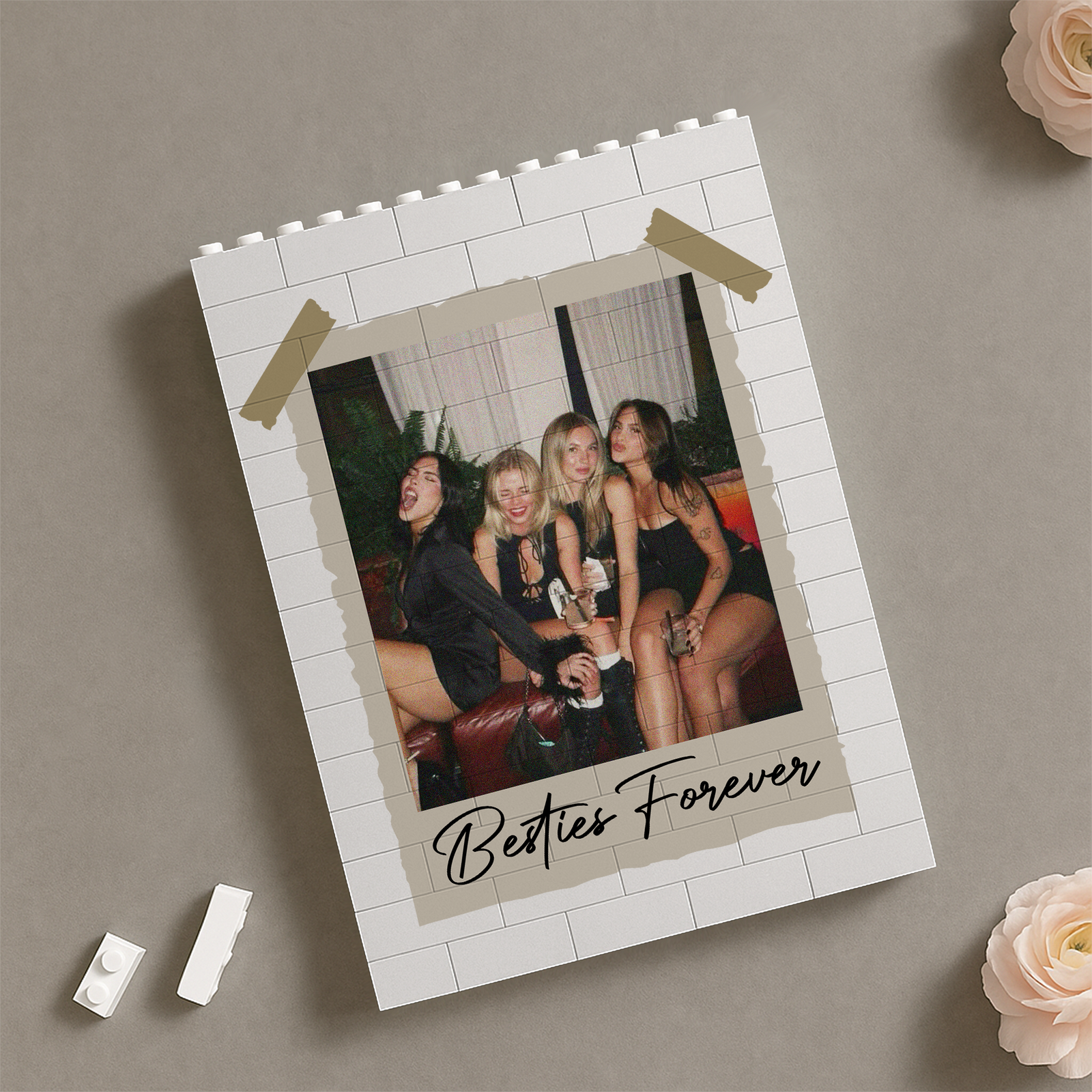 Custom Photo Bestie Forever Building Brick Blocks – Personalized Gift for Best Friends CH07 910800