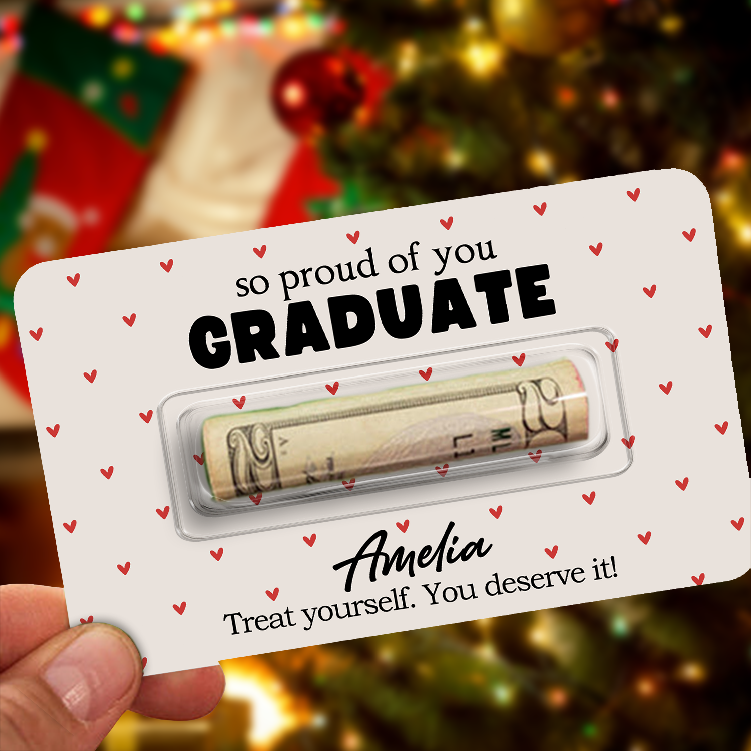 Personalized Funny Graduation Class of 2026 Money Card Holder CH07 895584