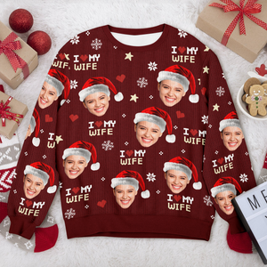 Custom Funny Photo I Love My Wife/Husband Ugly Sweater TH10 896343
