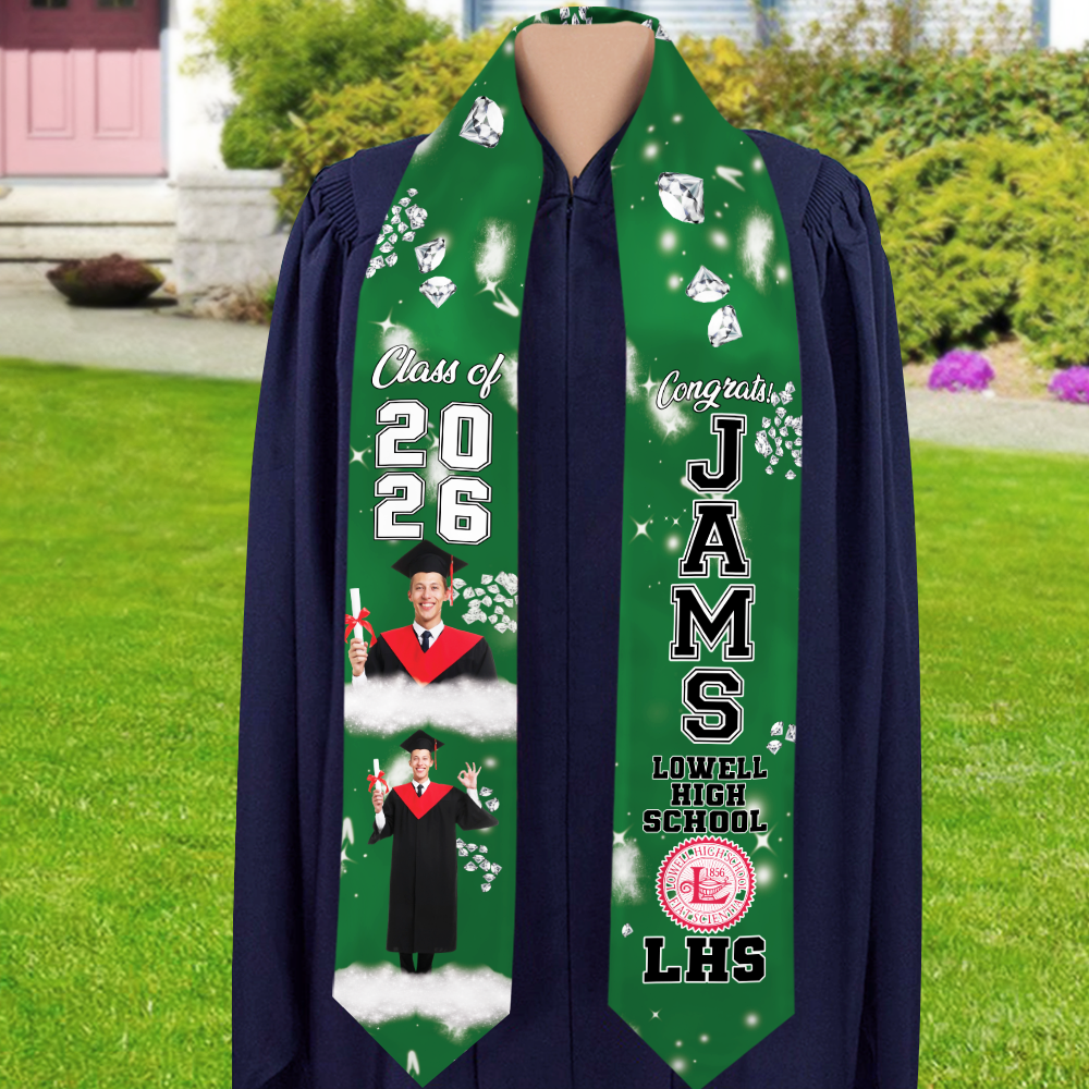 Custom Photo Class of 2026 Stoles Congrats Grad Sash Gift CH07 910256