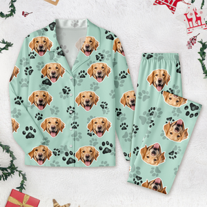 Custom Dog Face Photo Pajamas Christmas Gift For Dog Lovers CH07 896610