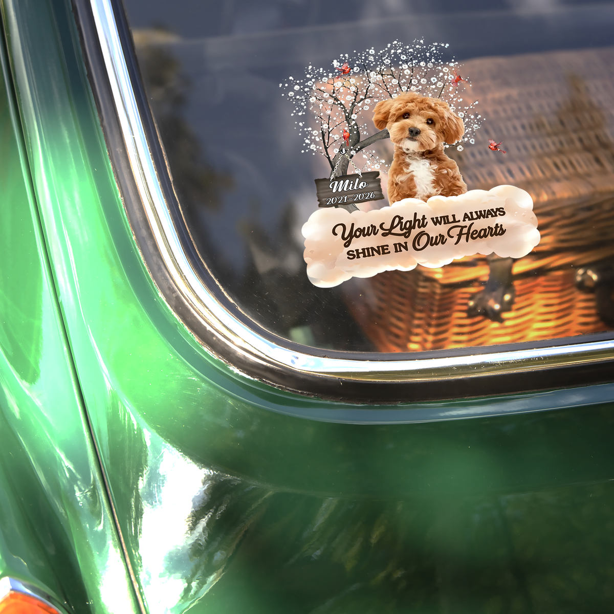 Custom Photo In Loving Memory Car Window Decal Sticker Gift For Dog Owners CH07 910594