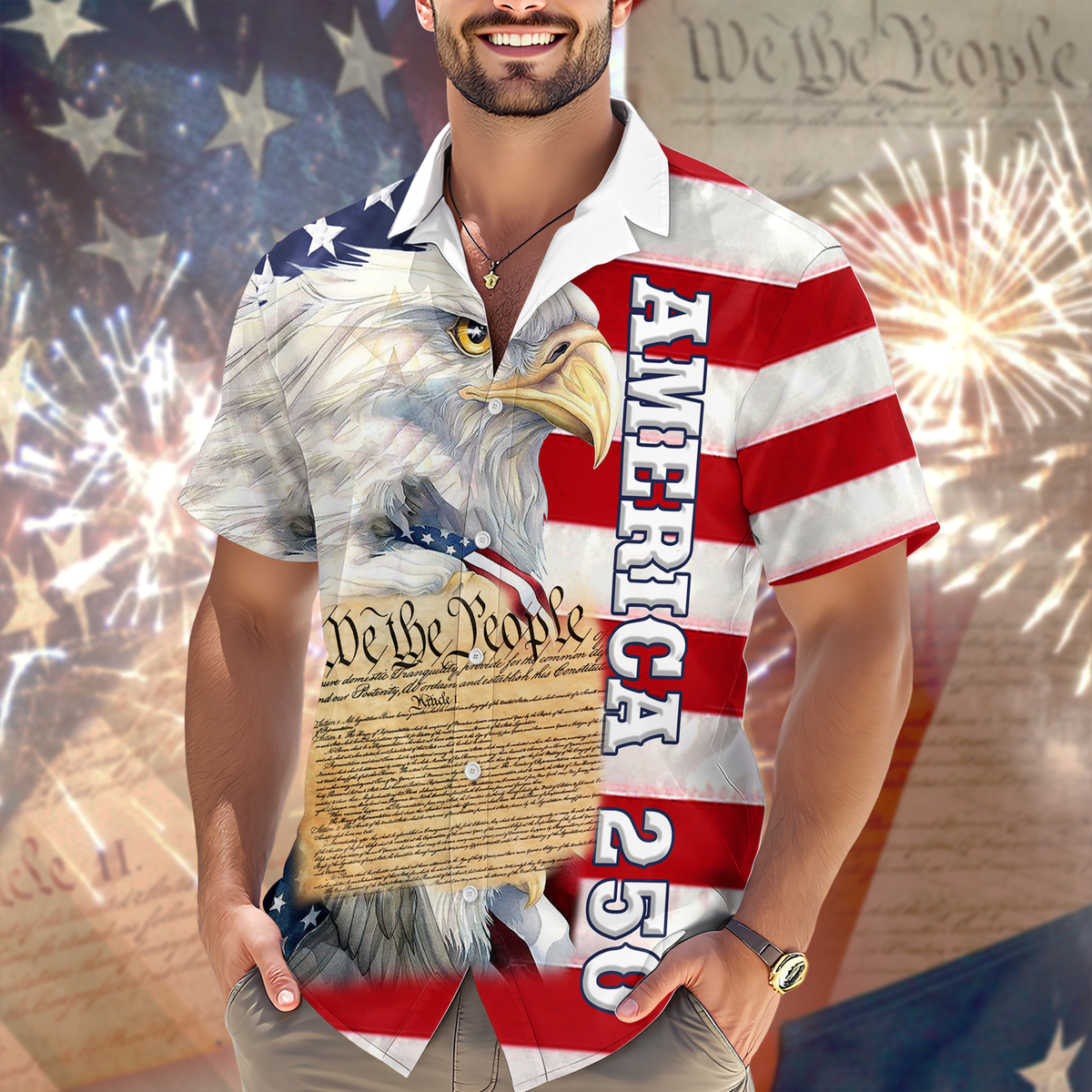 Eagle America Independence Day Cool Hawaiian Shirt CH07 910454